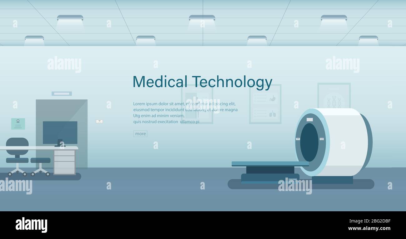 Bannière médicale avec illustration vectorielle de concept de technologie médicale Illustration de Vecteur