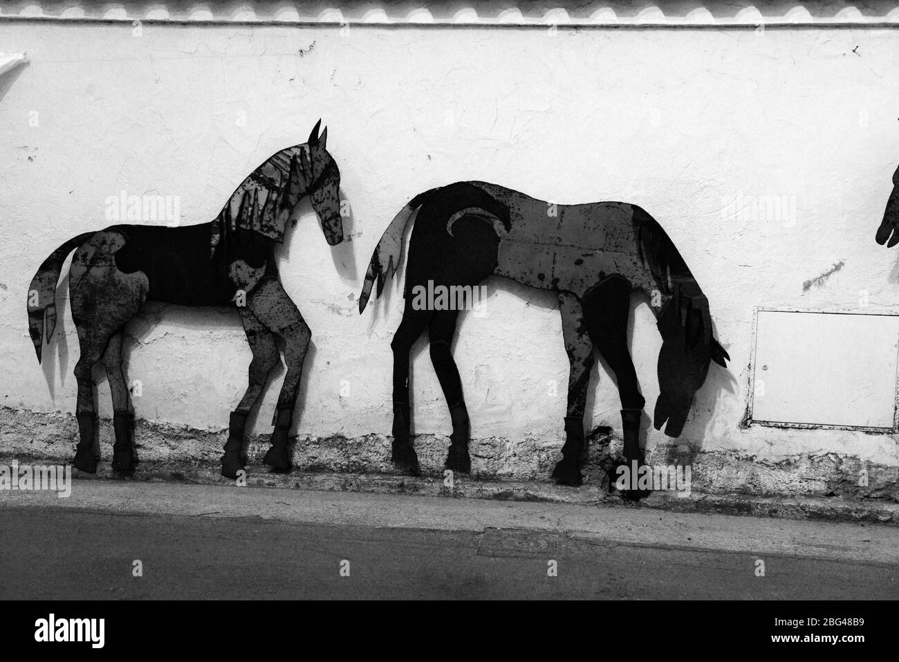 Murs de San Sperate Banque D'Images