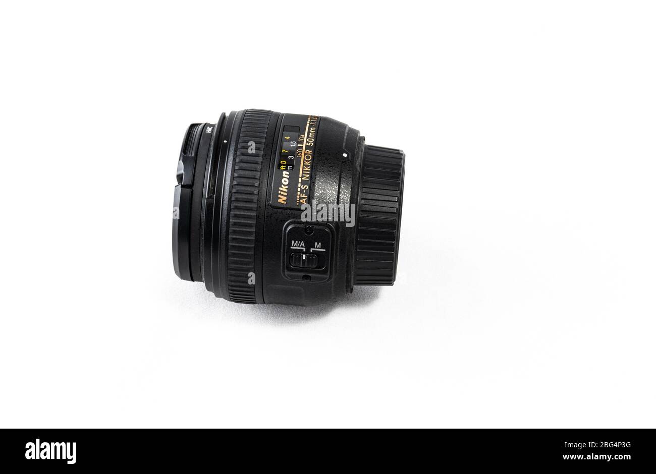 Objectif Nikon 50 mm f1.4 Prime Banque D'Images