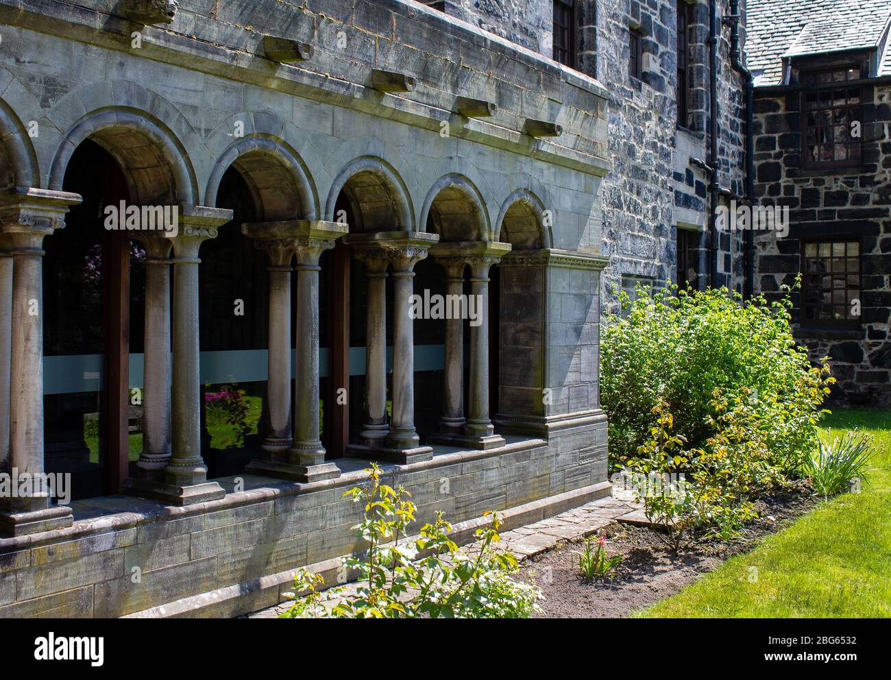 arches abbatiale paisley Banque D'Images