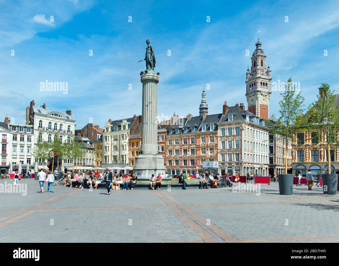 Place Charles de Gaulle ou Grand-place, Lille, France Banque D'Images