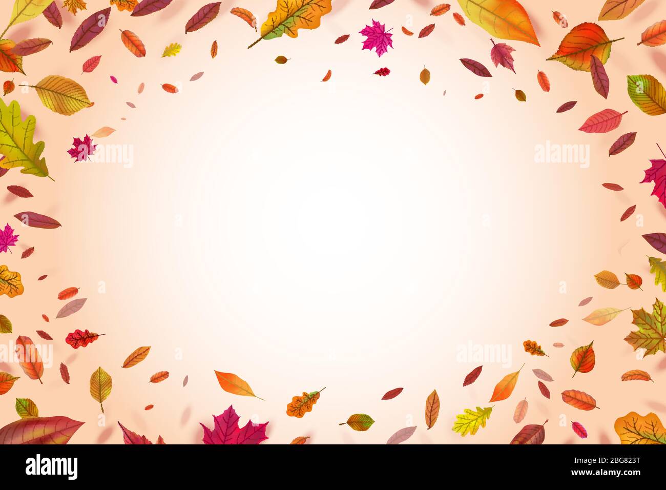 Arrière-plan automatique. Automne tombant feuilles jaunes. Toile de fond vectorielle de saison de la nature. Automne nature automne, bannière illustration Illustration de Vecteur