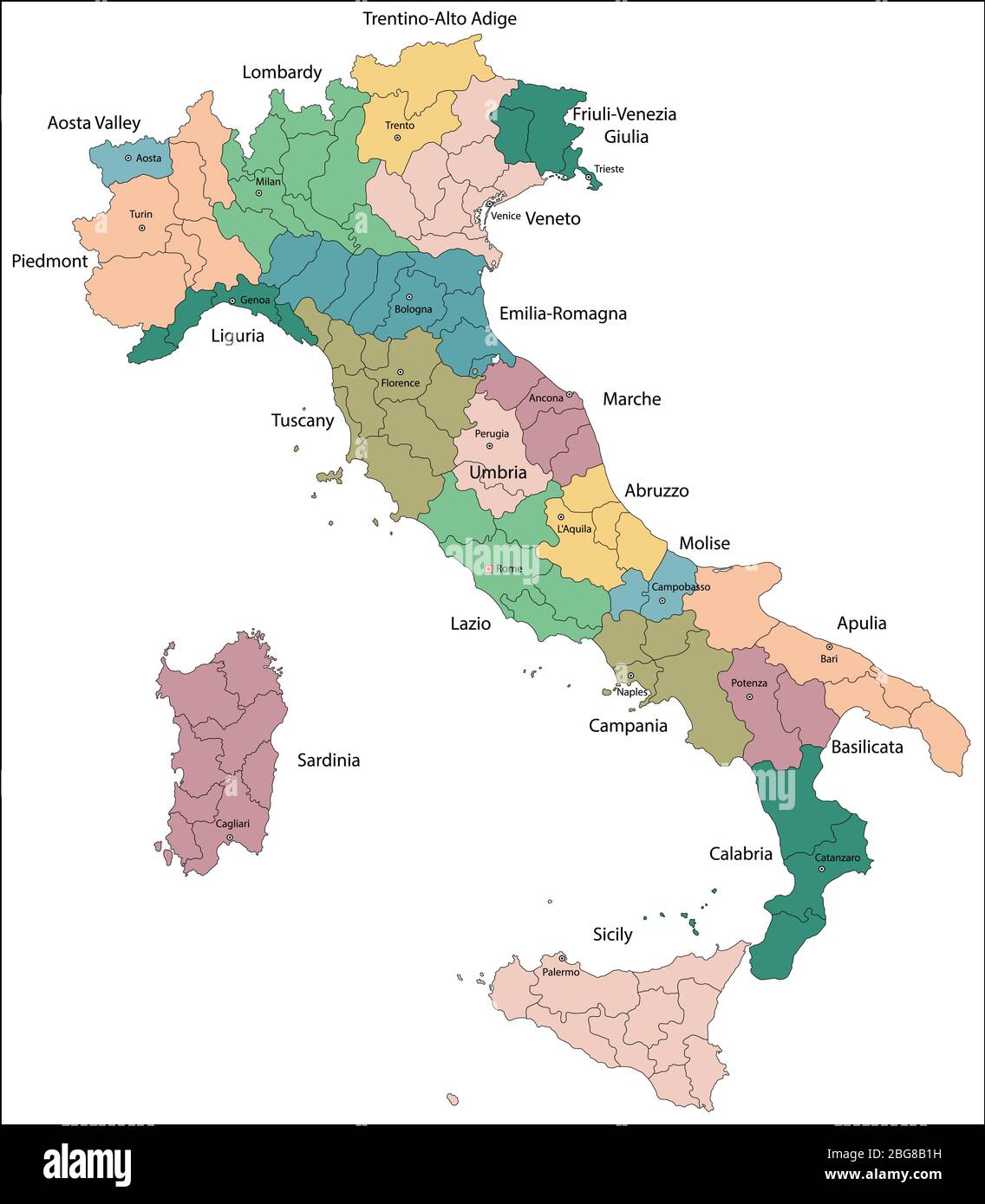 L'Italie est une république parlementaire unitaire en Europe Illustration de Vecteur
