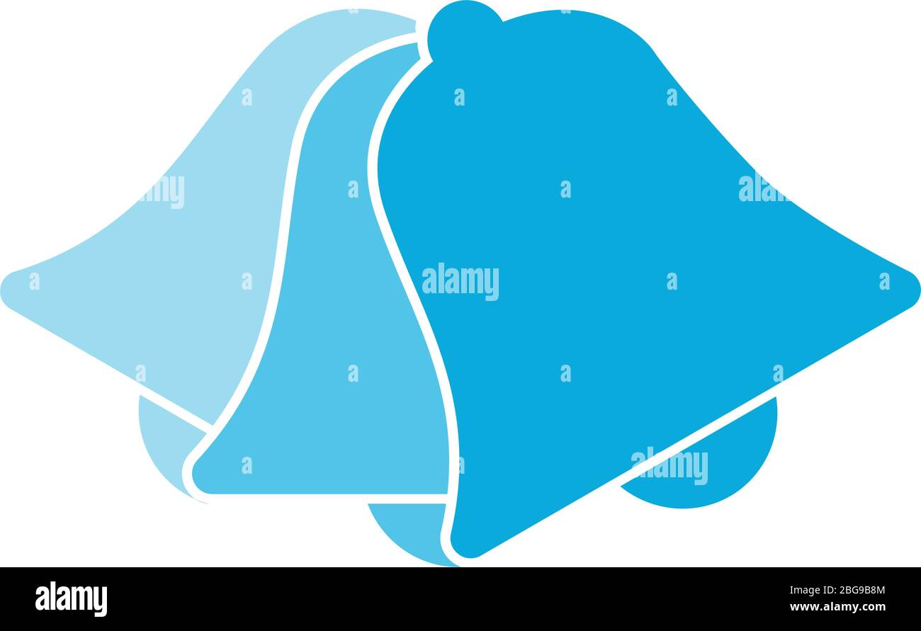 Symbole de l'icône de cloche vectorielle, effet de mouvement. Illustration vectorielle de stock isolée Illustration de Vecteur