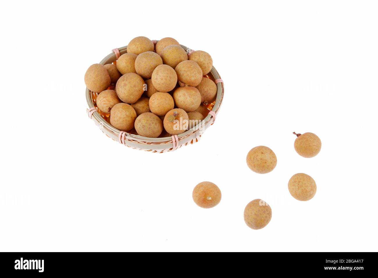 Le longan est une sorte de fruits délicieux, une alimentation riche, un gros plan Banque D'Images