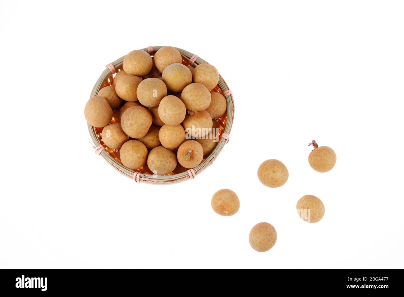 Le longan est une sorte de fruits délicieux, une alimentation riche, un gros plan Banque D'Images