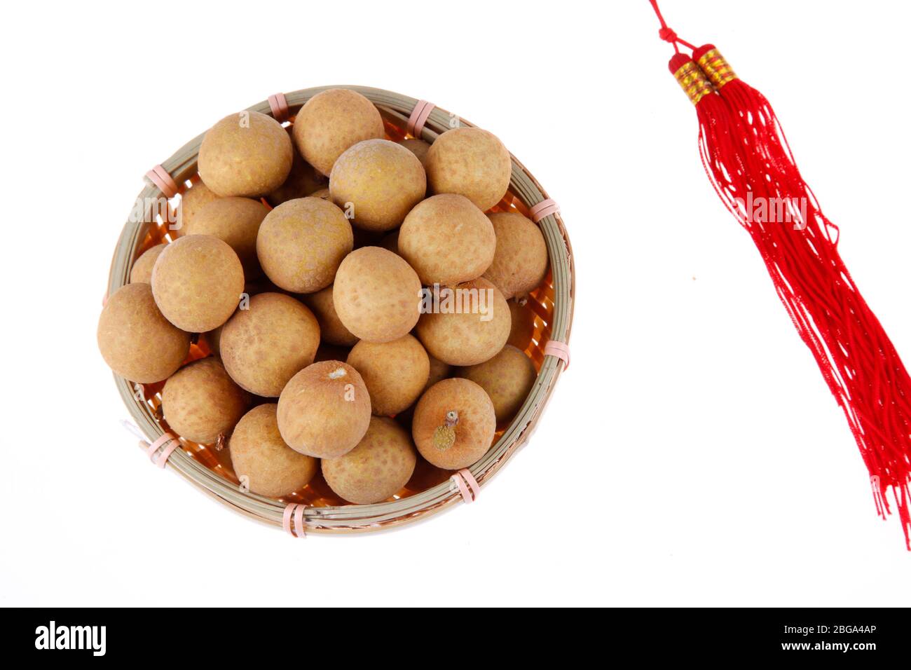 Le longan est une sorte de fruits délicieux, une alimentation riche, un gros plan Banque D'Images