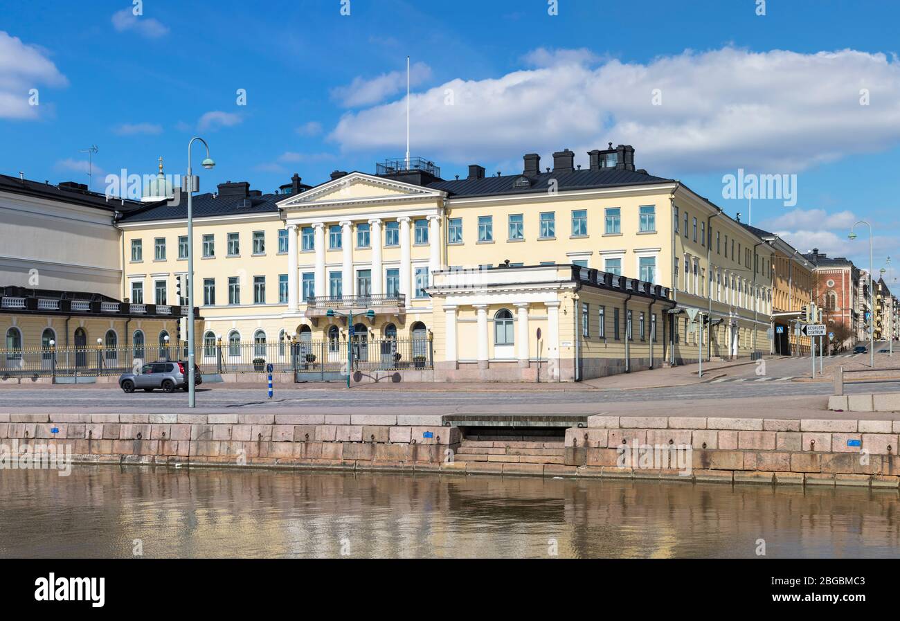 Le Palais présidentiel à Helsinki, Finlande Banque D'Images