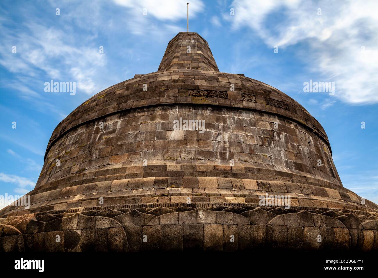 Temple de Borobudur, Yogyakarta, Java centrale, Indonésie Banque D'Images