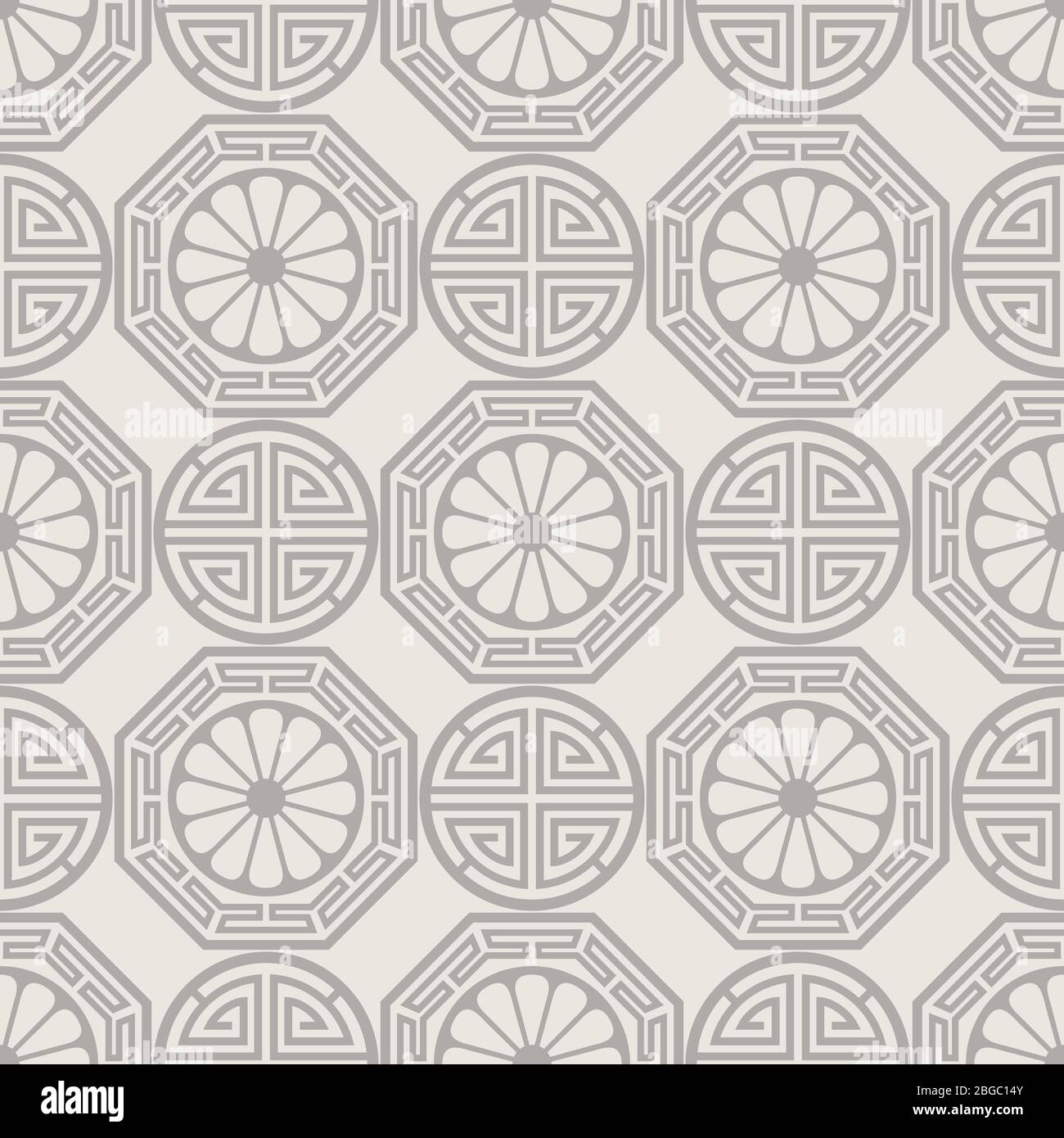 Coréen traditionnel, japonais, chinois seamless pattern design. Arrière-plan de collecte d'illustration vectorielle Illustration de Vecteur