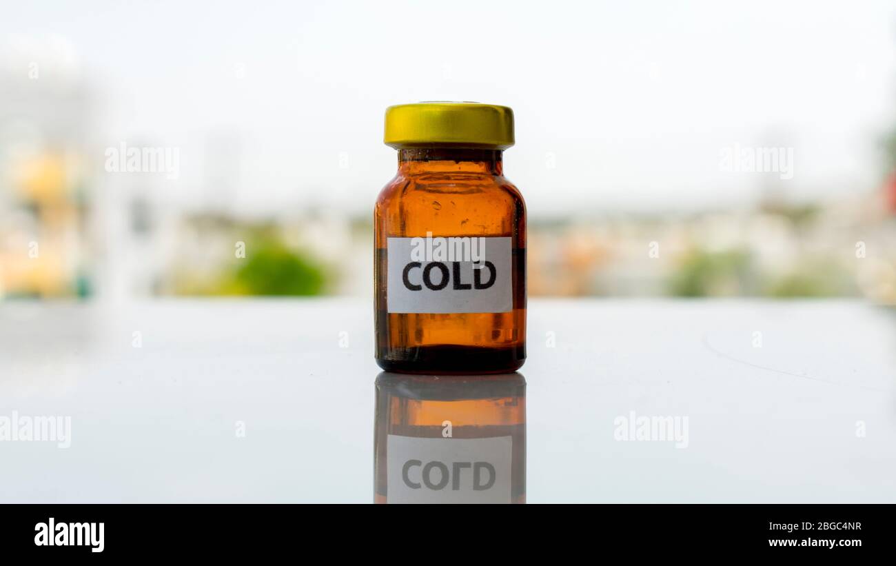 Vaccin froid commun pour la prévention et le traitement Banque D'Images Vaccin froid commun pour la prévention et le traitement Banque D'Images