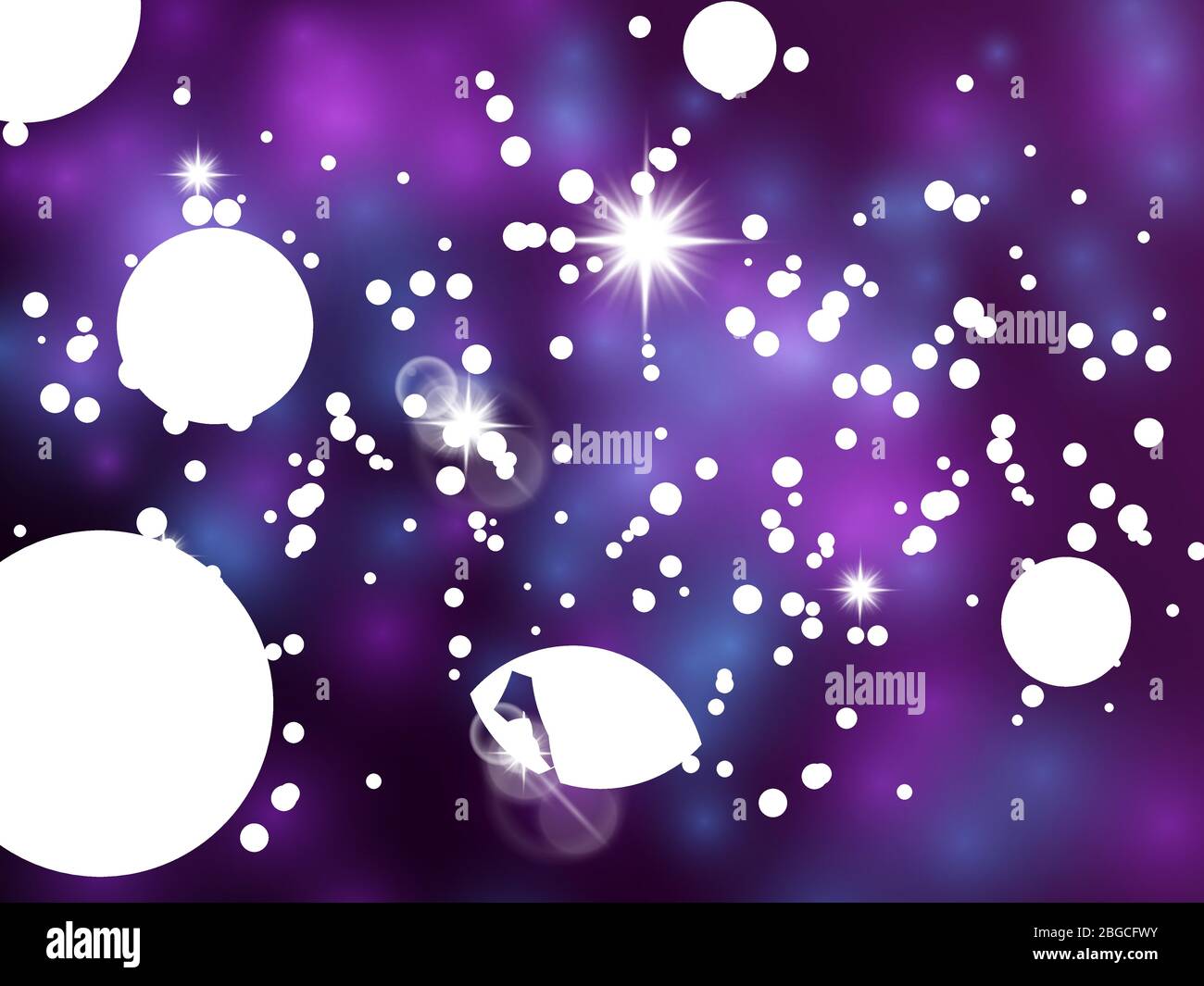 Horoscope cercle sur fond brillant - espace toile de fond avec cercle d'astrologie blanc. Horoscope zodiaque, symboles des bélier et du verseau, du sagittaire et du scorpion, des poissons et de la balance. Illustration vectorielle Illustration de Vecteur