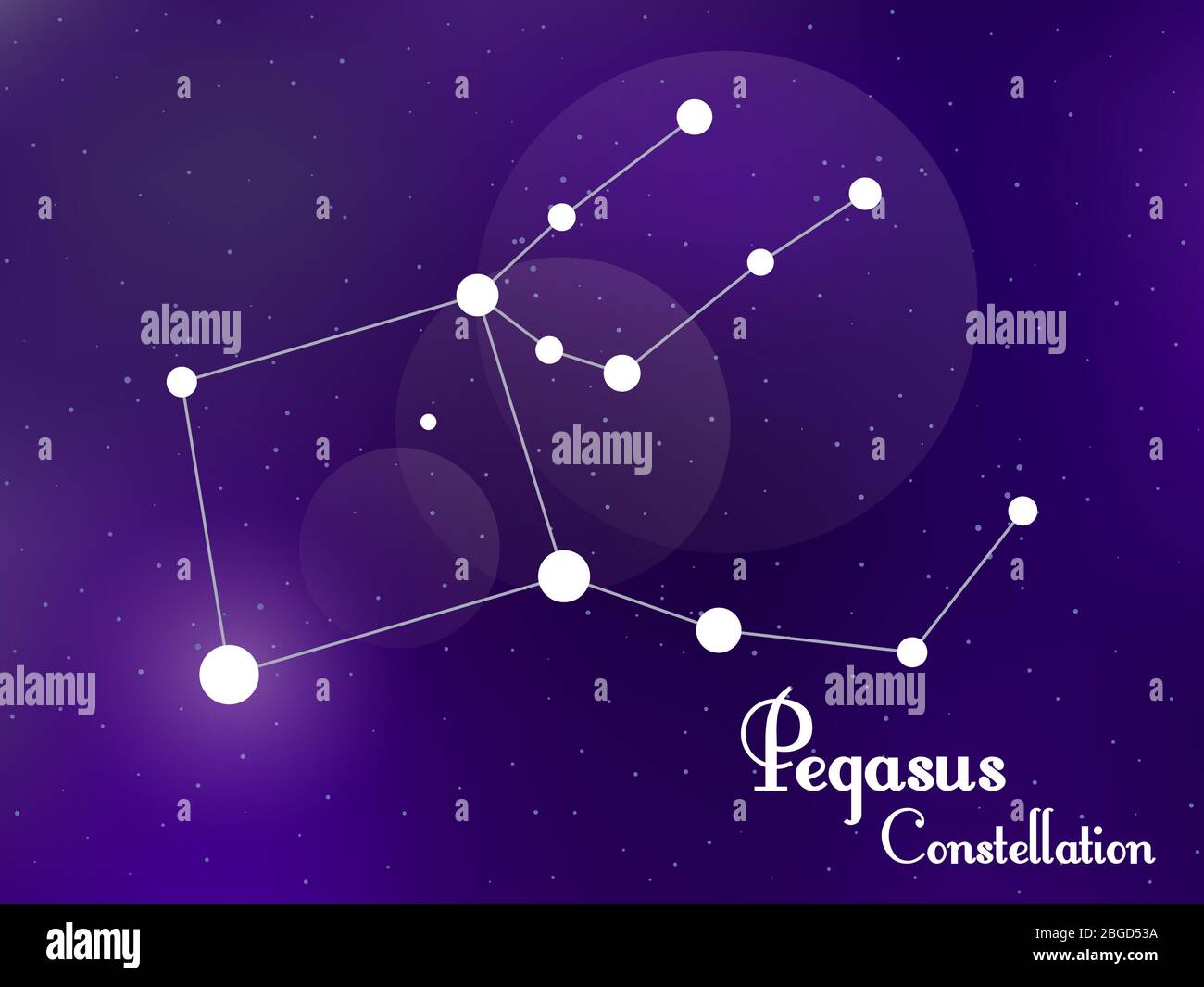 pegasus-constellation-pegasus-banque-d-images-vectorielles-alamy