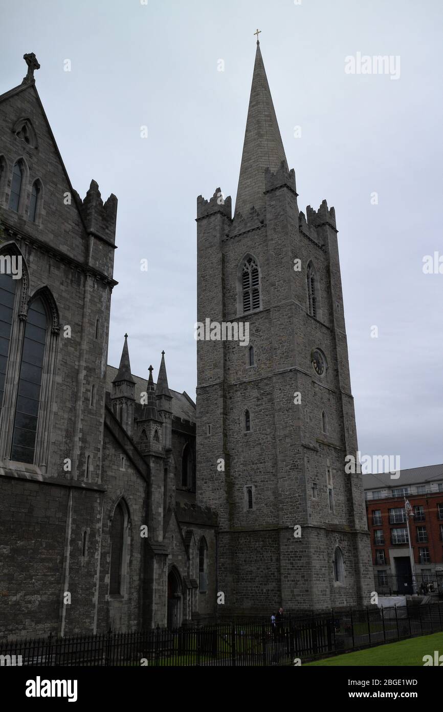 Dublin, Irlande - 06/27/2016: Cathédrales gothiques dans la capitale irlandaise Dublin Banque D'Images