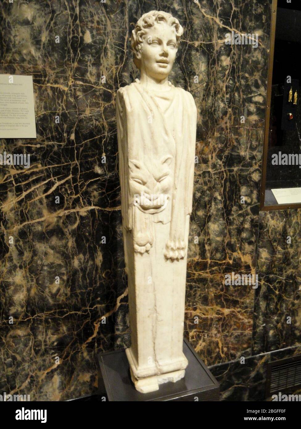 Herm de Satyr, dit être de Grottaferrata près de Rome, peut-être 500-100 ce Banque D'Images