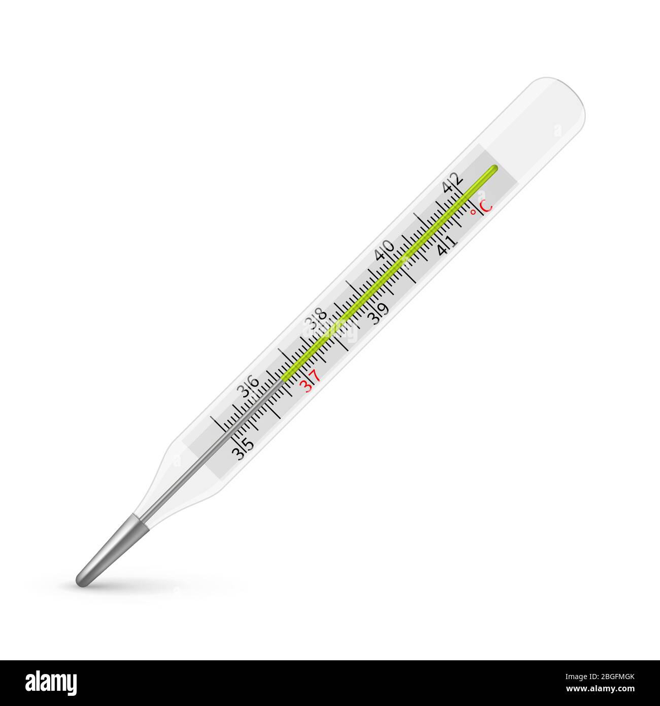 Le Thermomètre à Mercure Médical Affiche La Température Du Corps