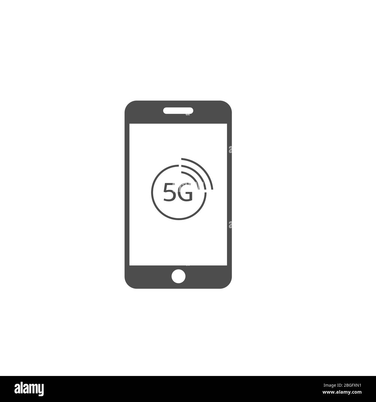 Téléphone avec icône 5G Illustration de Vecteur