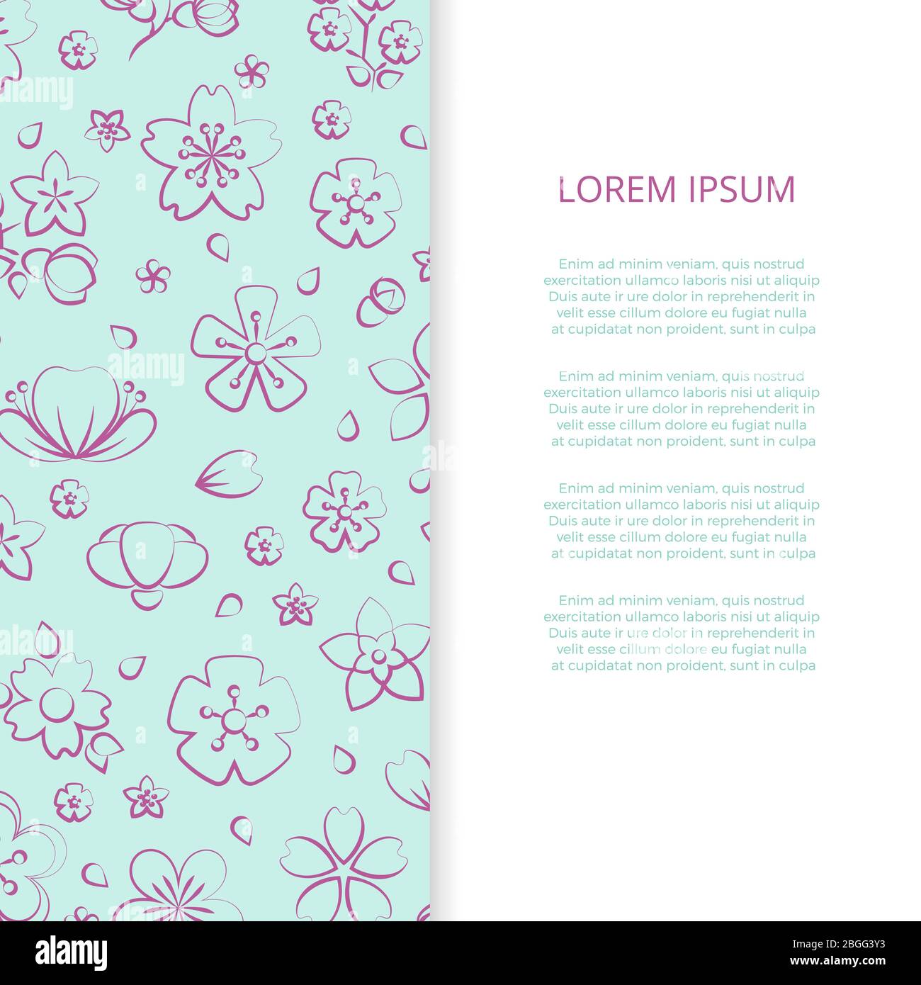 Texte en laine à motif fleurs printanières ou bannière. Illustration vectorielle Illustration de Vecteur Texte en laine à motif fleurs printanières ou bannière. Illustration vectorielle Illustration de Vecteur