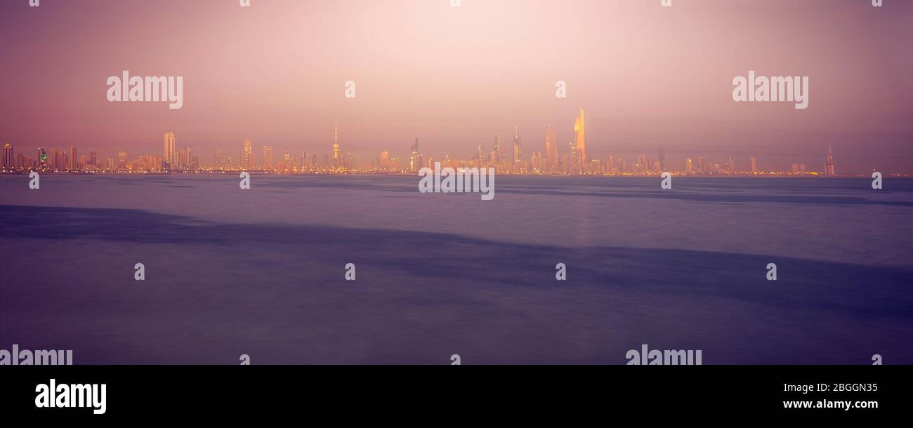 L'architecture de la ville de Koweït. La ville de Koweït, Koweït. Banque D'Images