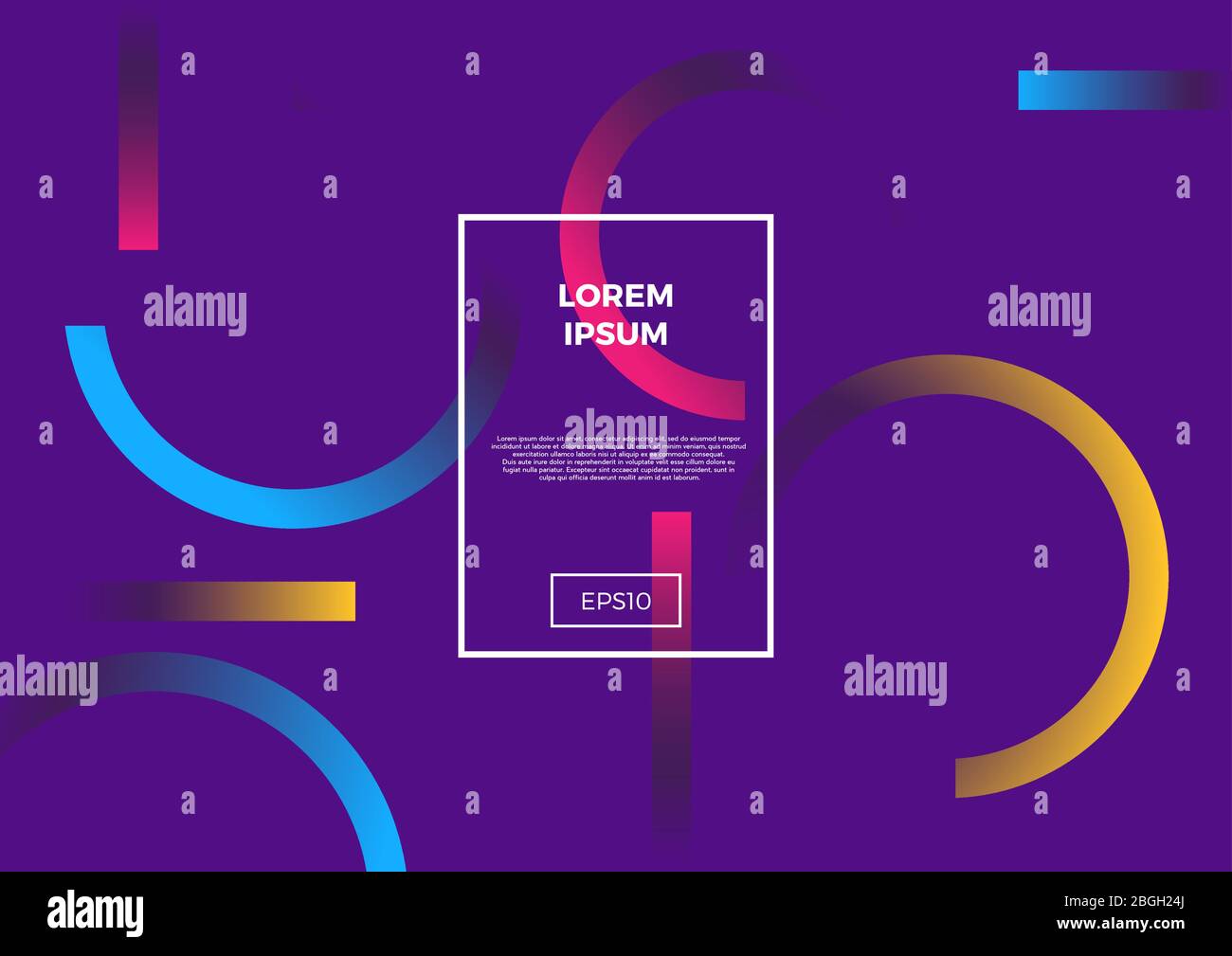 Digital Abstract Vector Background, Color Trend 2020, rose, violet et bleu Illustration de Vecteur