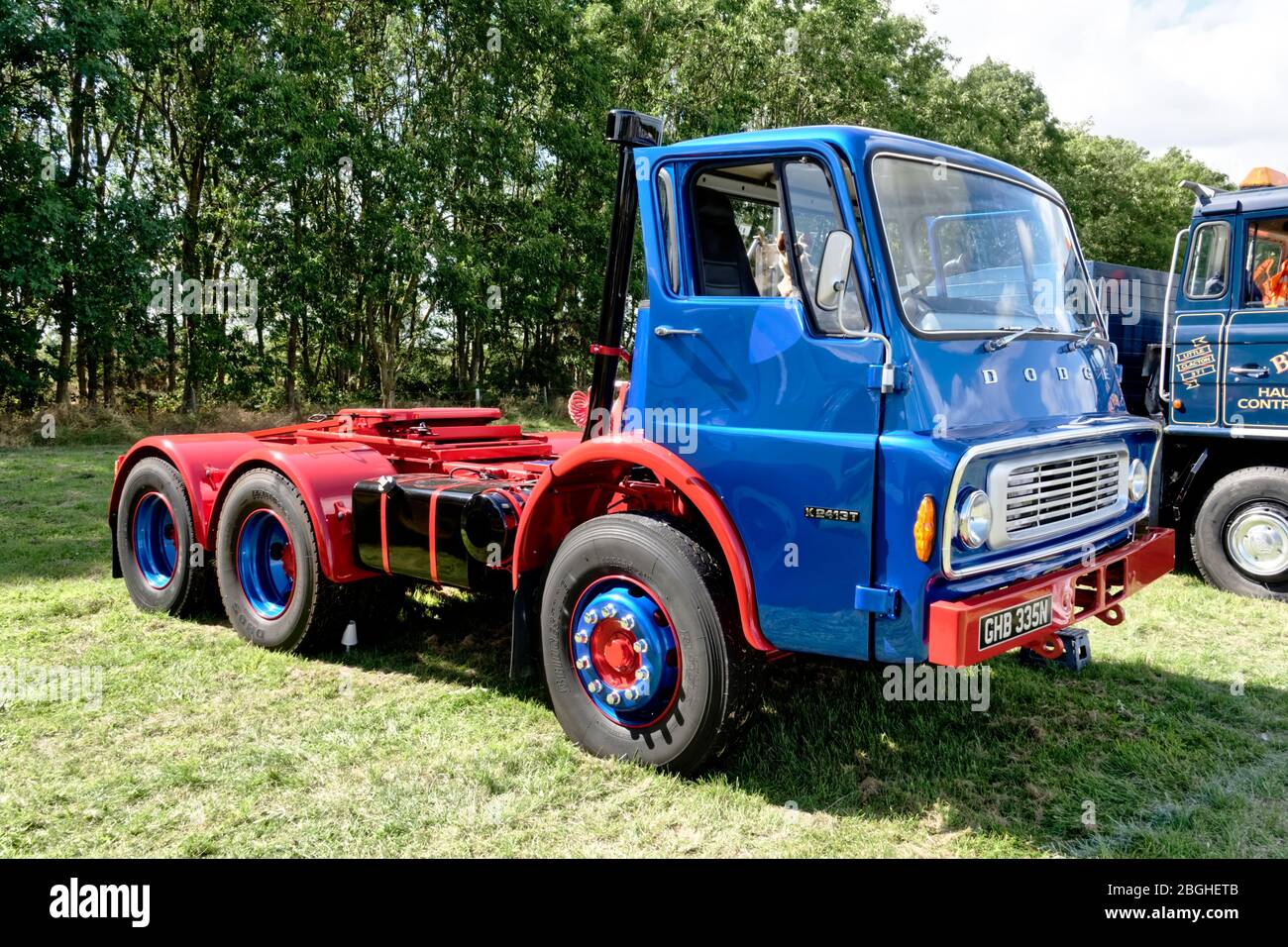 Westbury, Wiltshire / UK - 1 septembre 2019: Un tracteur Dodge K 1974 Banque D'Images