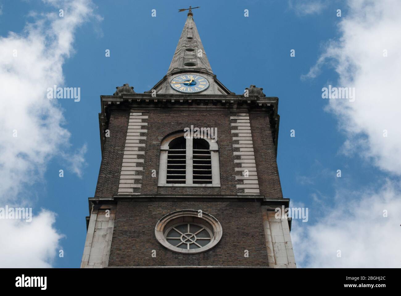 Architecture géorgienne Brick Stone TowerAldgate Church, Aldgate High Street, Londres EC3N 1AB par George Dance The Elder Banque D'Images