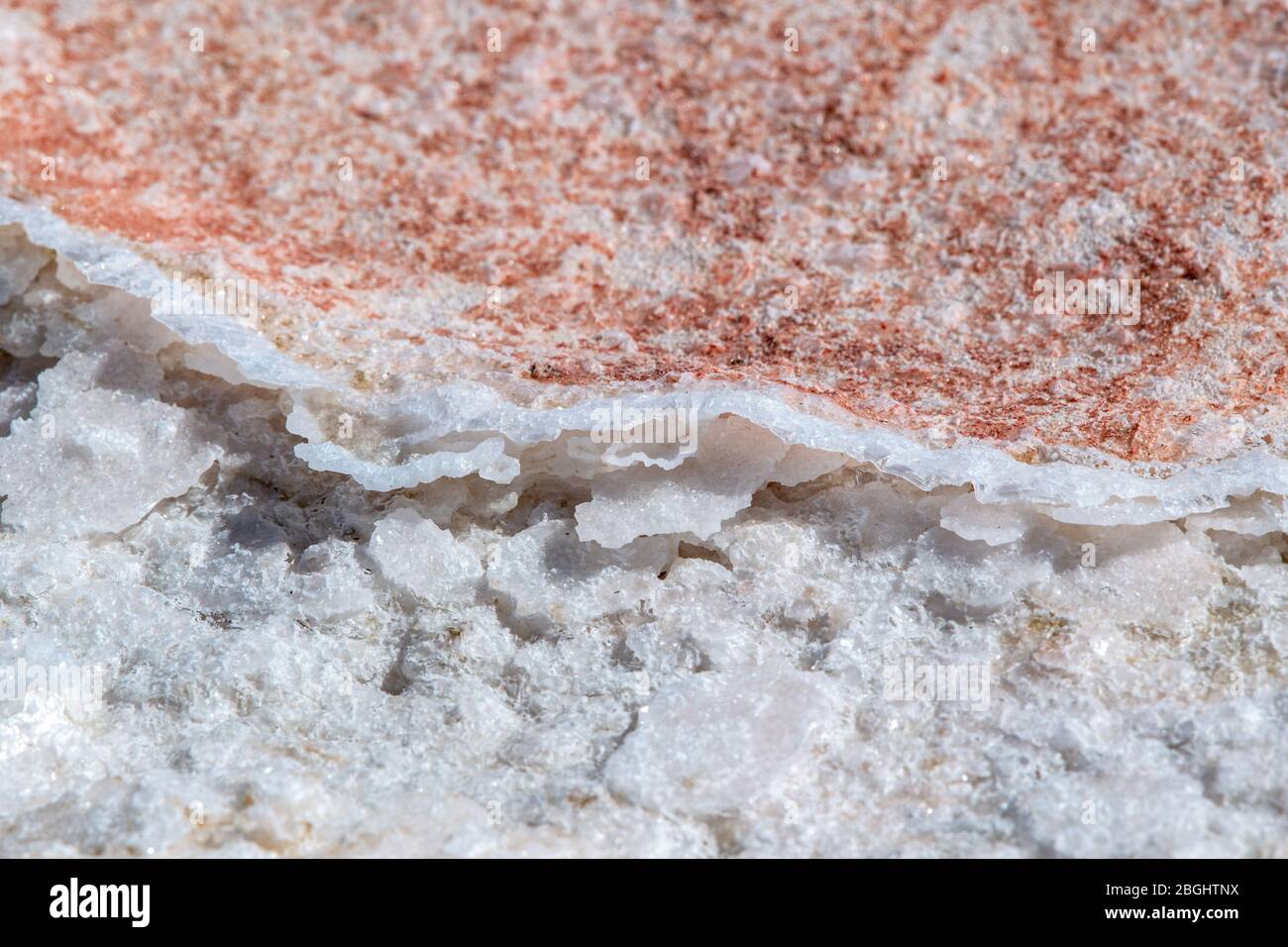 Sel séché en gros plan à Salar de Uyuni, Bolivie Banque D'Images