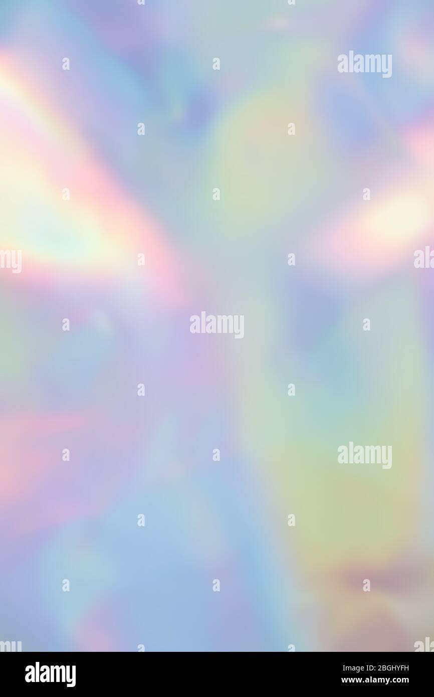 Film Adhésif Holographique Arc-en-ciel Pour Voiture - 30x152 Cm, Canaux D'air, Finition Violet/bleu - 2
