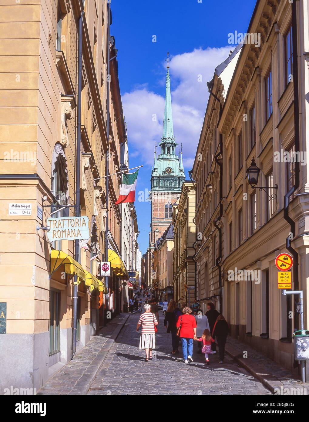 Église Tyska Kyrkan, Tyska Brinken, Gamla Stan (vieille ville), Stadsholmen, Stockholm, Royaume de Suède Banque D'Images