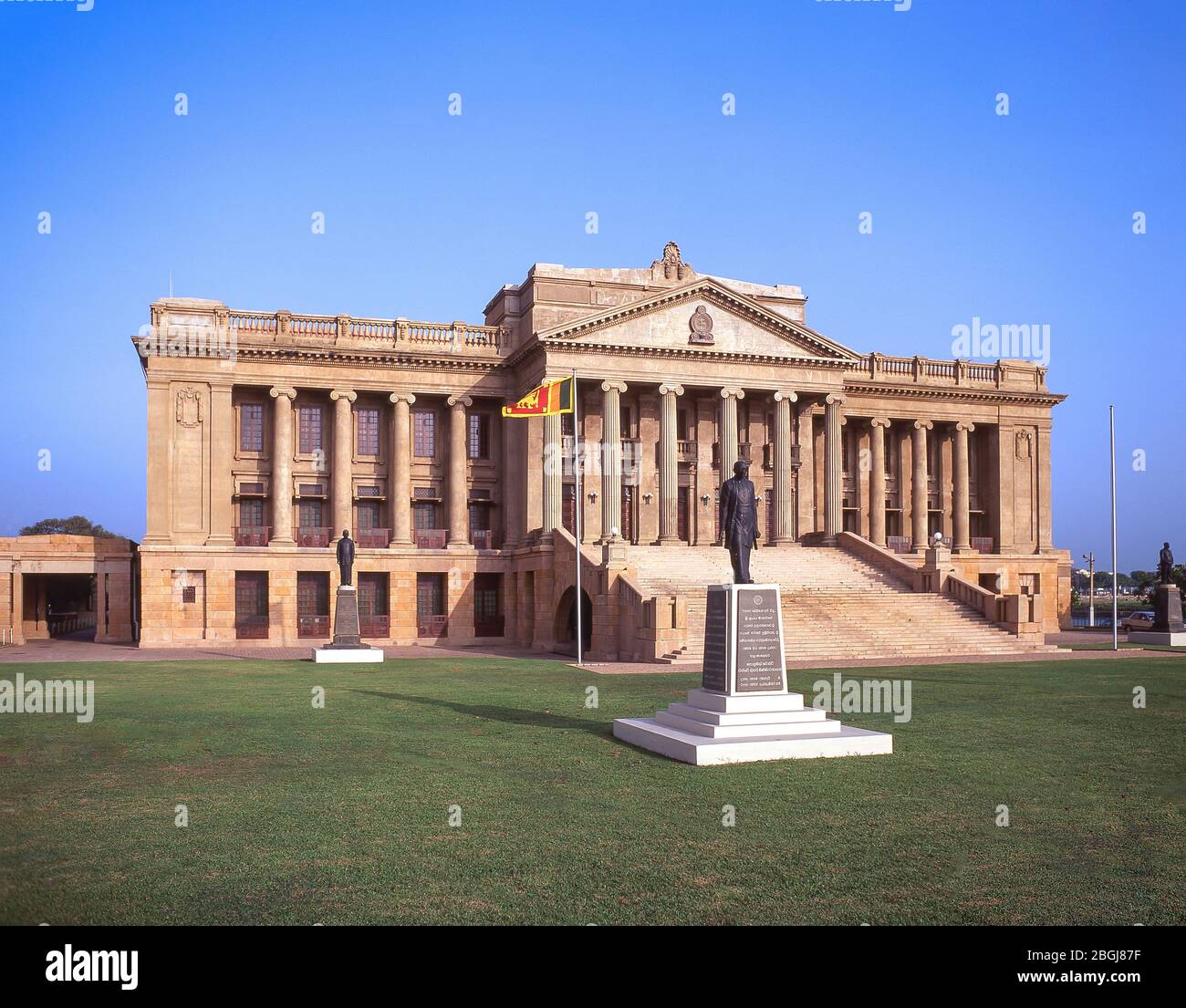 Ancien bâtiment du Parlement (Secrétariat présidentiel), Lotus Road, Colombo, Sri Lanka Banque D'Images