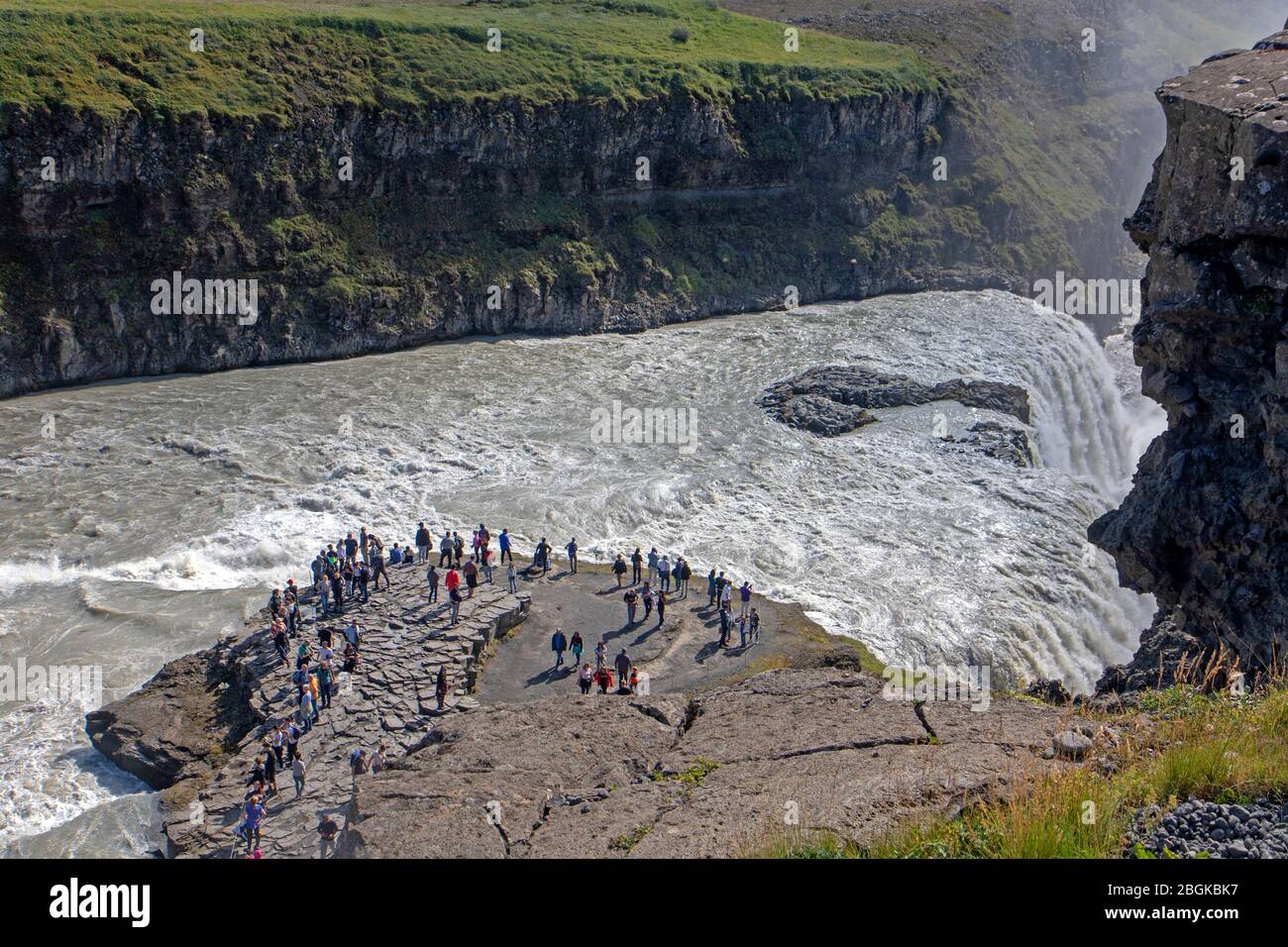 Cascade de Gullfoss Banque D'Images