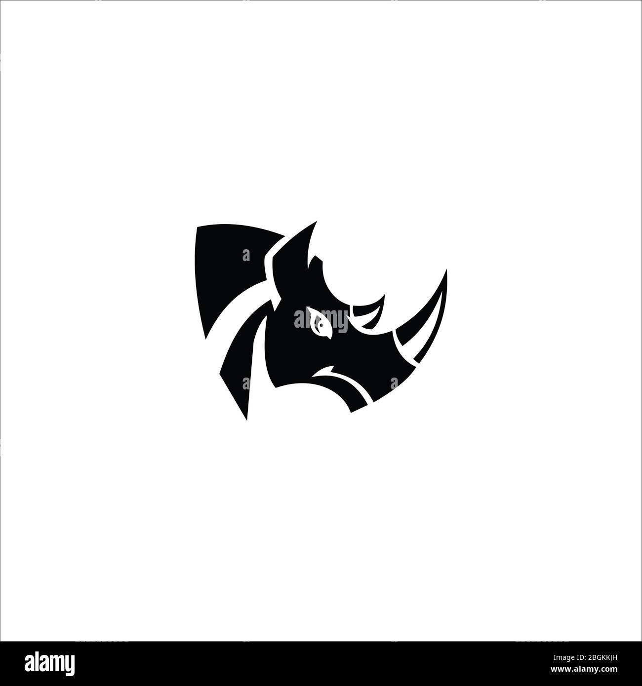Rhino logo Banque d'images vectorielles - Alamy