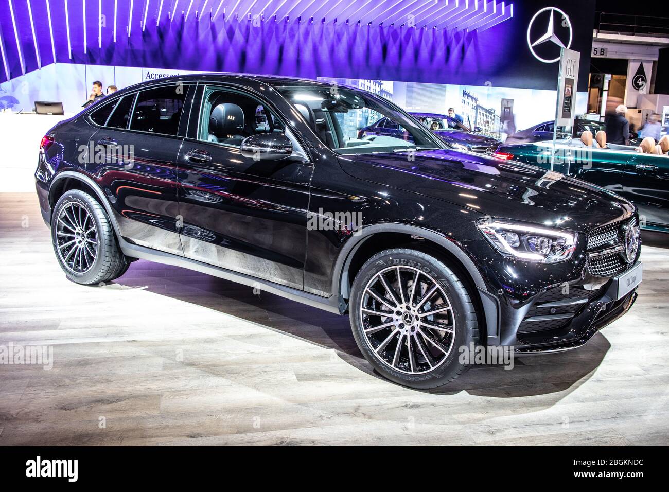 Bruxelles Belgique 09 Janvier Mercedes Glc Coupe Au Salon De L Automobile De Bruxelles Premiere Generation De Vehicules C253 Suv De Mercedes Benz Photo Stock Alamy