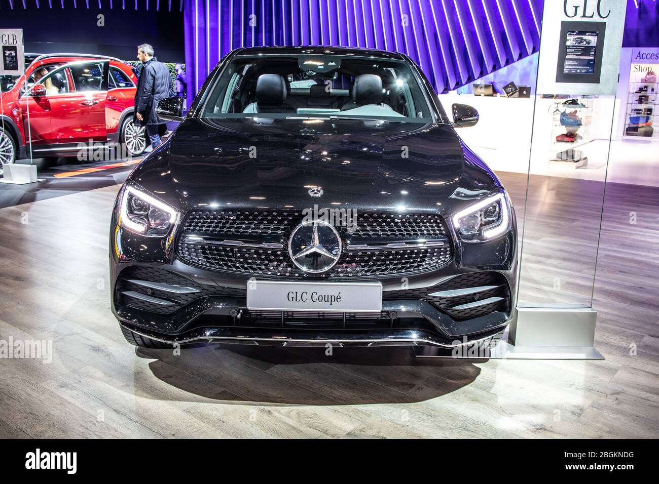 Bruxelles Belgique 09 Janvier Mercedes Glc Coupe Au Salon De L Automobile De Bruxelles Premiere Generation De Vehicules C253 Suv De Mercedes Benz Photo Stock Alamy
