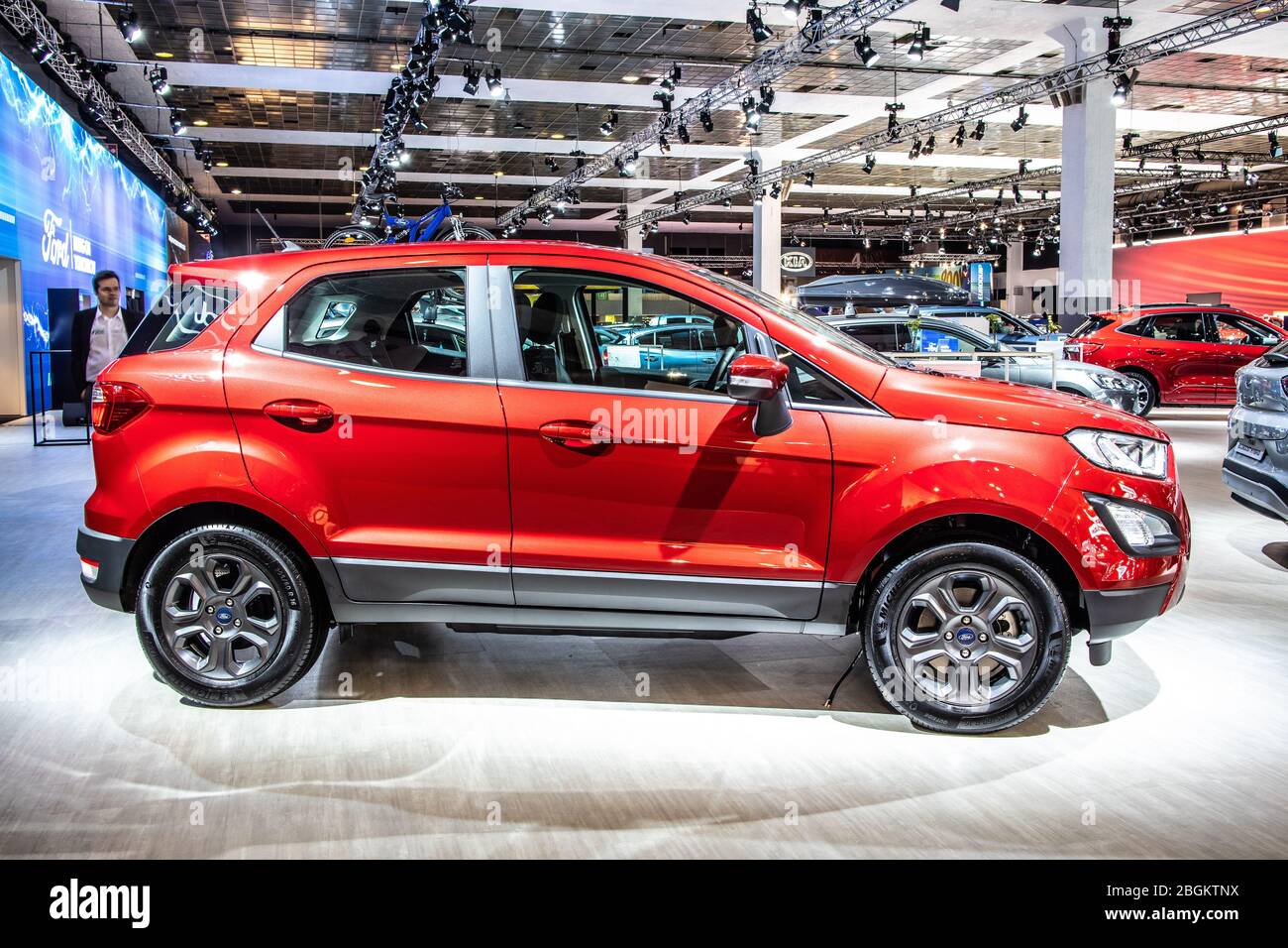 Bruxelles, Belgique, Jan 2020 Ford Ecoport, Brussels Motor Show, 2ème génération de SUV croisé subcompact produit par Ford Motor Company Banque D'Images