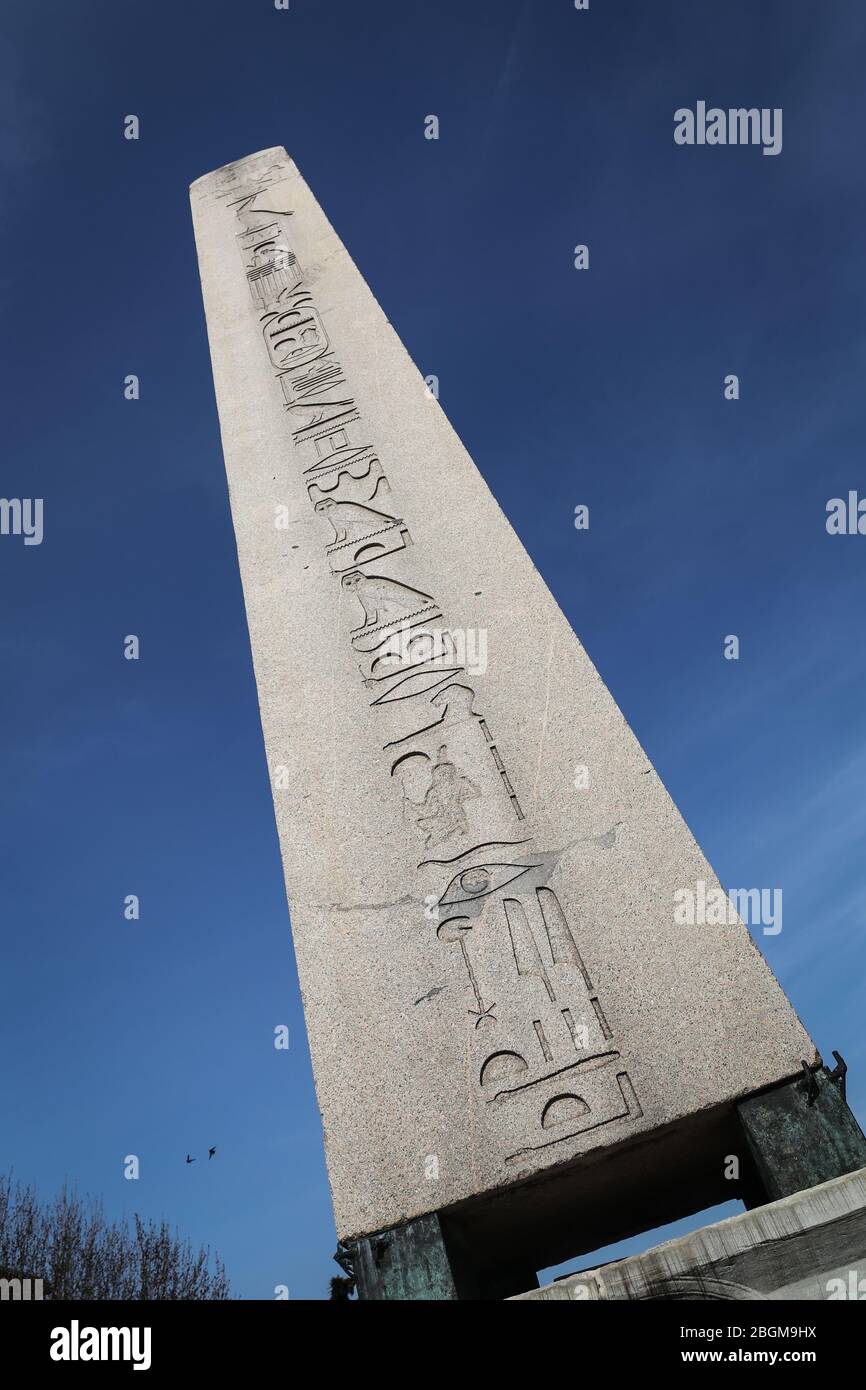 Obélisque de Théodose dans la ville d'Istanbul, Turquie Banque D'Images