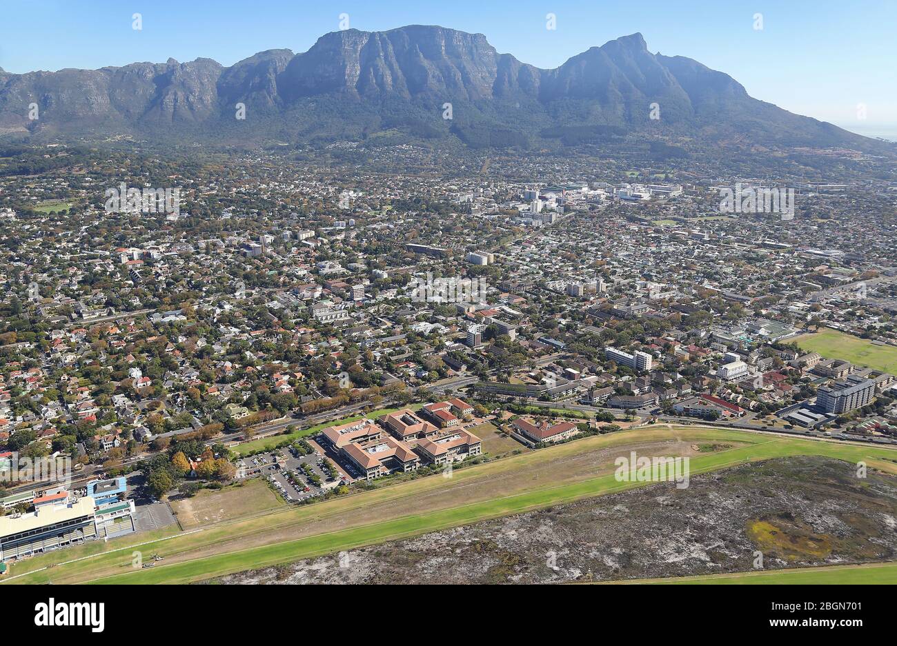 Photo aérienne de l'hippodrome de Kenilworth Banque D'Images