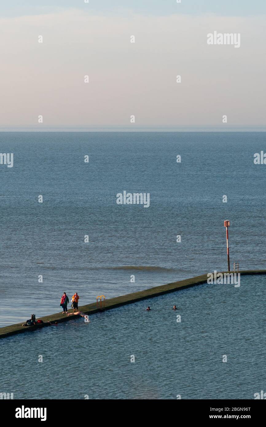 Piscine à la marée de Walpole Bay, Margate Banque D'Images