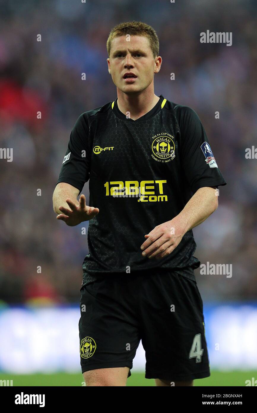LONDRES, ANGLETERRE James McCarthy de Wigan lors du match final de la coupe de la FA avec Budweiser entre Manchester City et Wigan Athletic au stade Wembley à Londres le samedi 11 mai 2013. (Crédit: Mi News) Banque D'Images