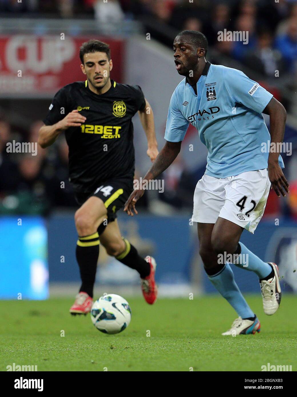 LONDRES, ANGLETERRE Yaya Toure de Manchester City lors du match final de la FA Cup avec Budweiser entre Manchester City et Wigan Athletic au stade Wembley à Londres le samedi 11 mai 2013. (Crédit: Mi News) Banque D'Images