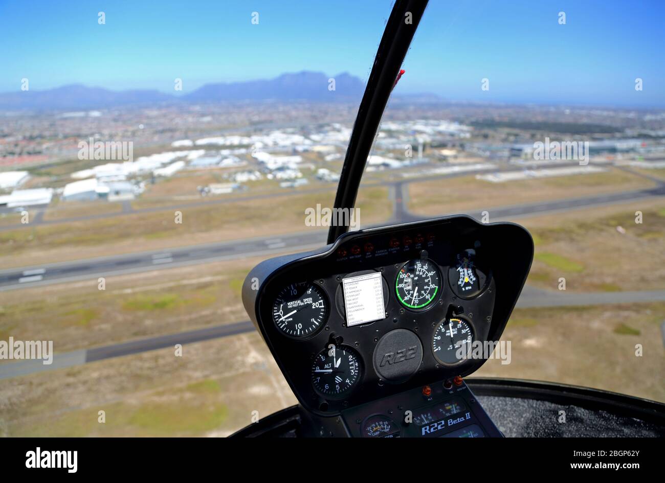 Photo aérienne de l'aéroport international du Cap Banque D'Images