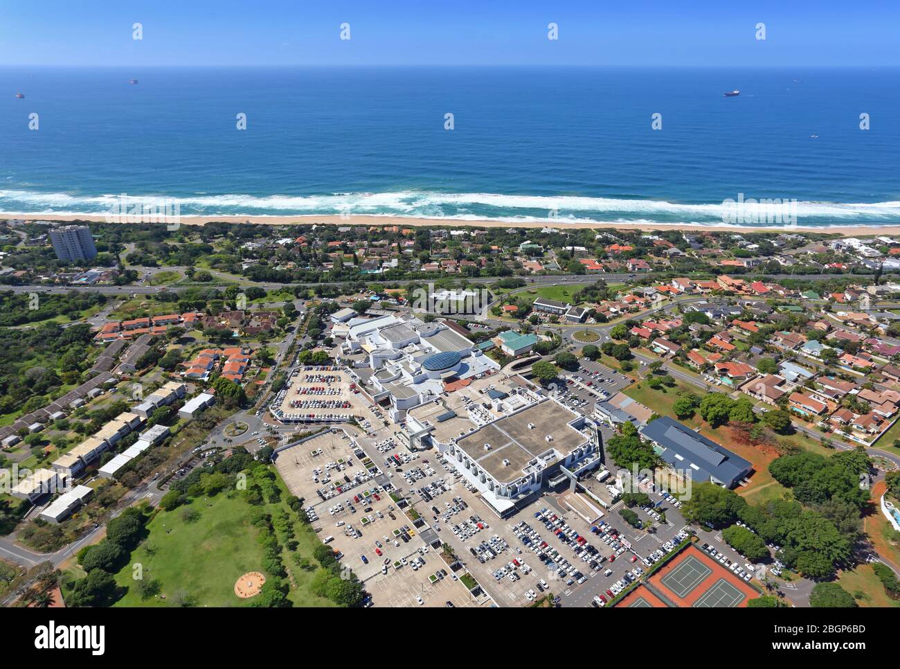 Photo aérienne de la Lucia Mall Banque D'Images