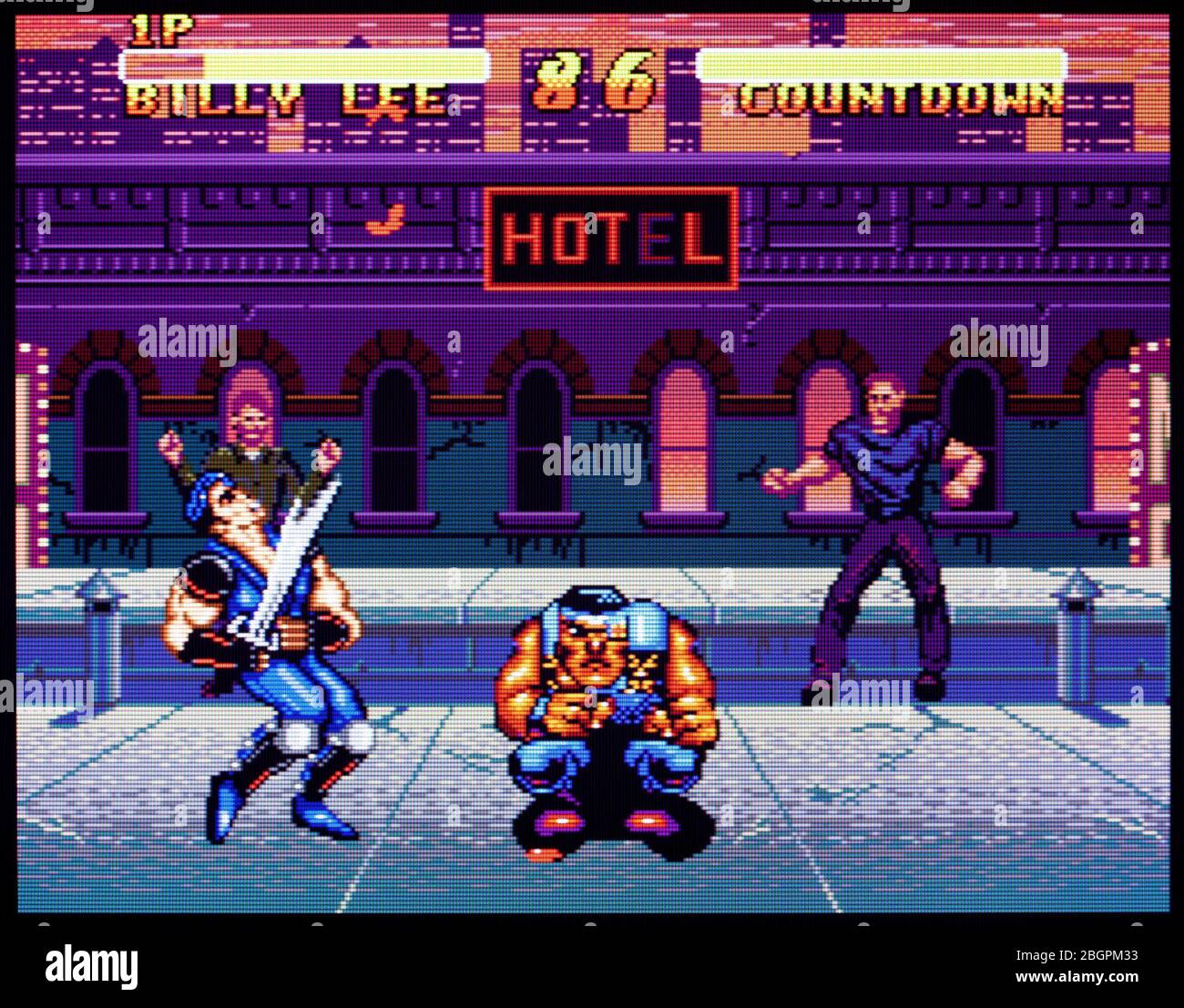 Double Dragon V 5 The Shadow Falls - Sega Genesis Mega Drive - usage éditorial seulement Banque D'Images