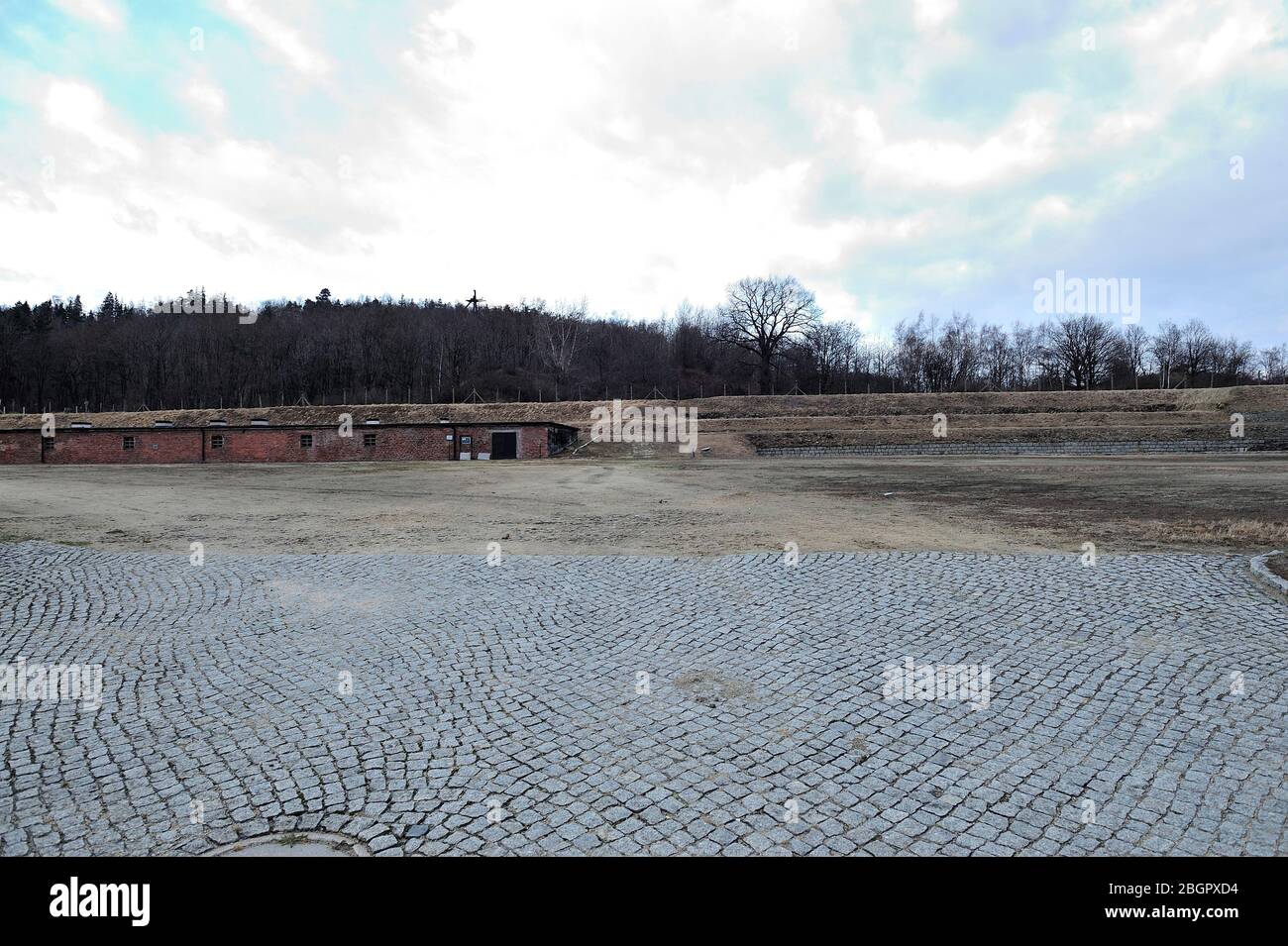 Camp de concentration allemand nazi, extermination en Pologne occupée, camp de concentration d'Hitler, camp d'extermination en Pologne occupée allemande, allemand, camp de concentration, mort allemande Gross-Rosen, dolnoslaskie, pologne, camp nazi de concentration, Gross-Rosen près de Strzegom, rogoznica, dolnoslaskie, pologne, europe, europe, allemagne, kazimierz, deux camps historiques, kazierz, deux camps de concentration de concentration de kazierz, Banque D'Images