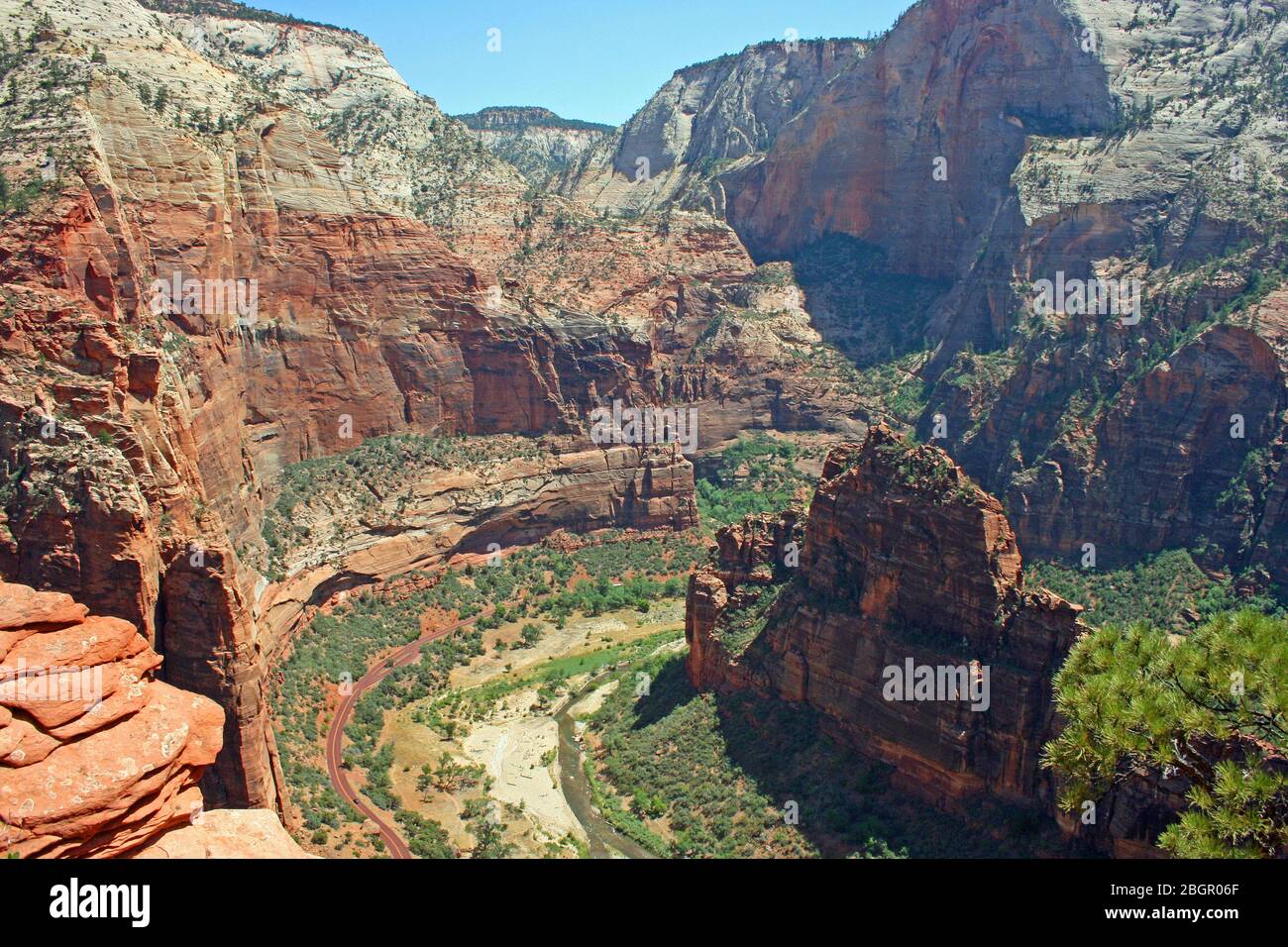 Zion Canyon, Utah Banque D'Images