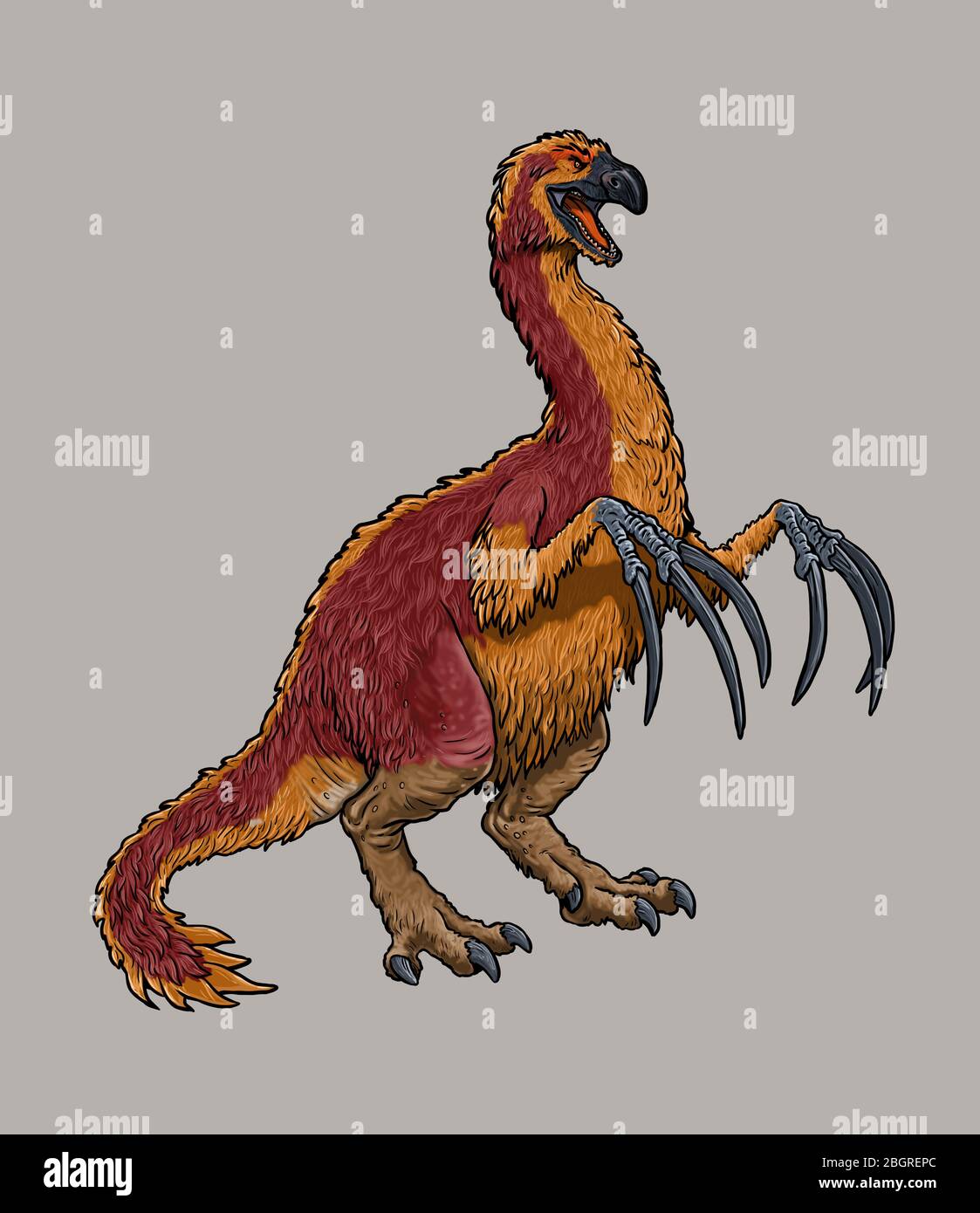 anatomie-du-therizinosaurus-banque-de-photographies-et-d-images-haute