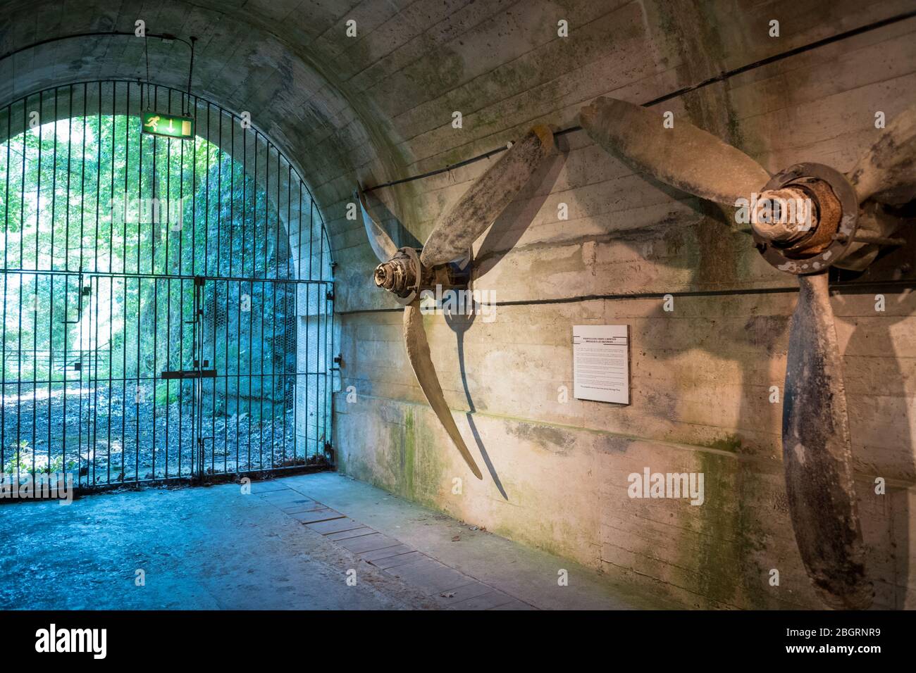 Hôpital souterrain allemand de la seconde Guerre mondiale - Jersey War Tunnels - Hohlgangsanlage 8 à Jersey, Channel Isles Banque D'Images