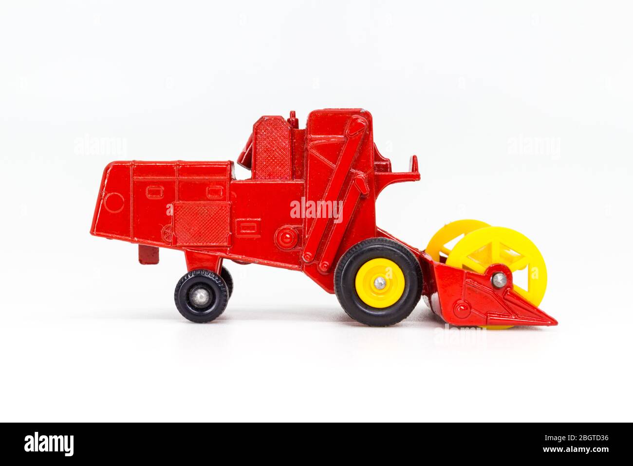 Lesney Products Matboîte modèle jouet voiture 1-75 série n°65 Claas moissonneuse-batteuse vue latérale Banque D'Images