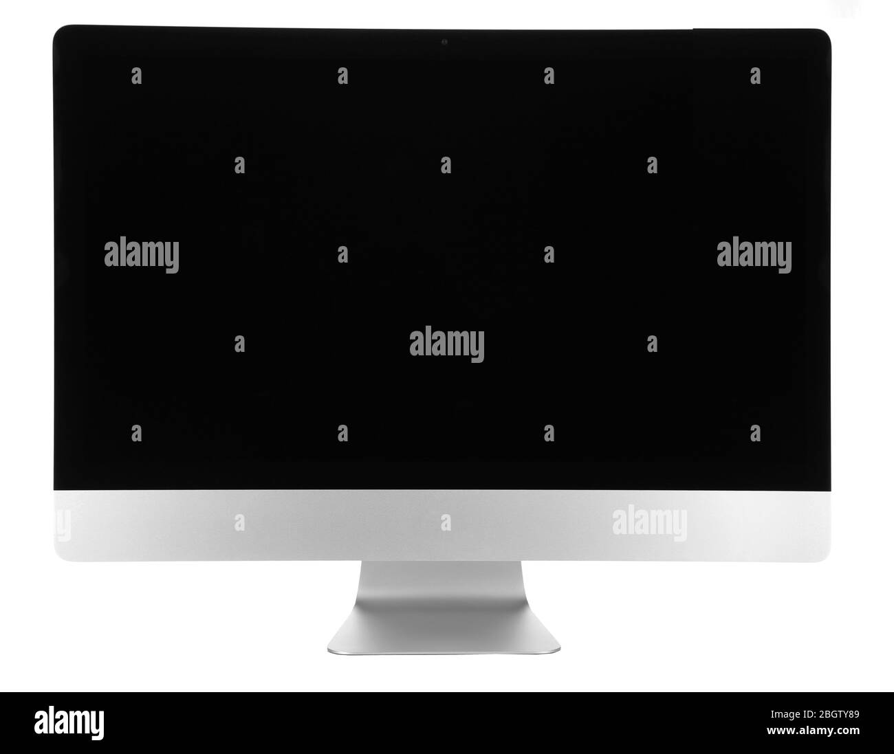 Nouvelles de l'informatique moderne, isolé sur blanc Banque D'Images