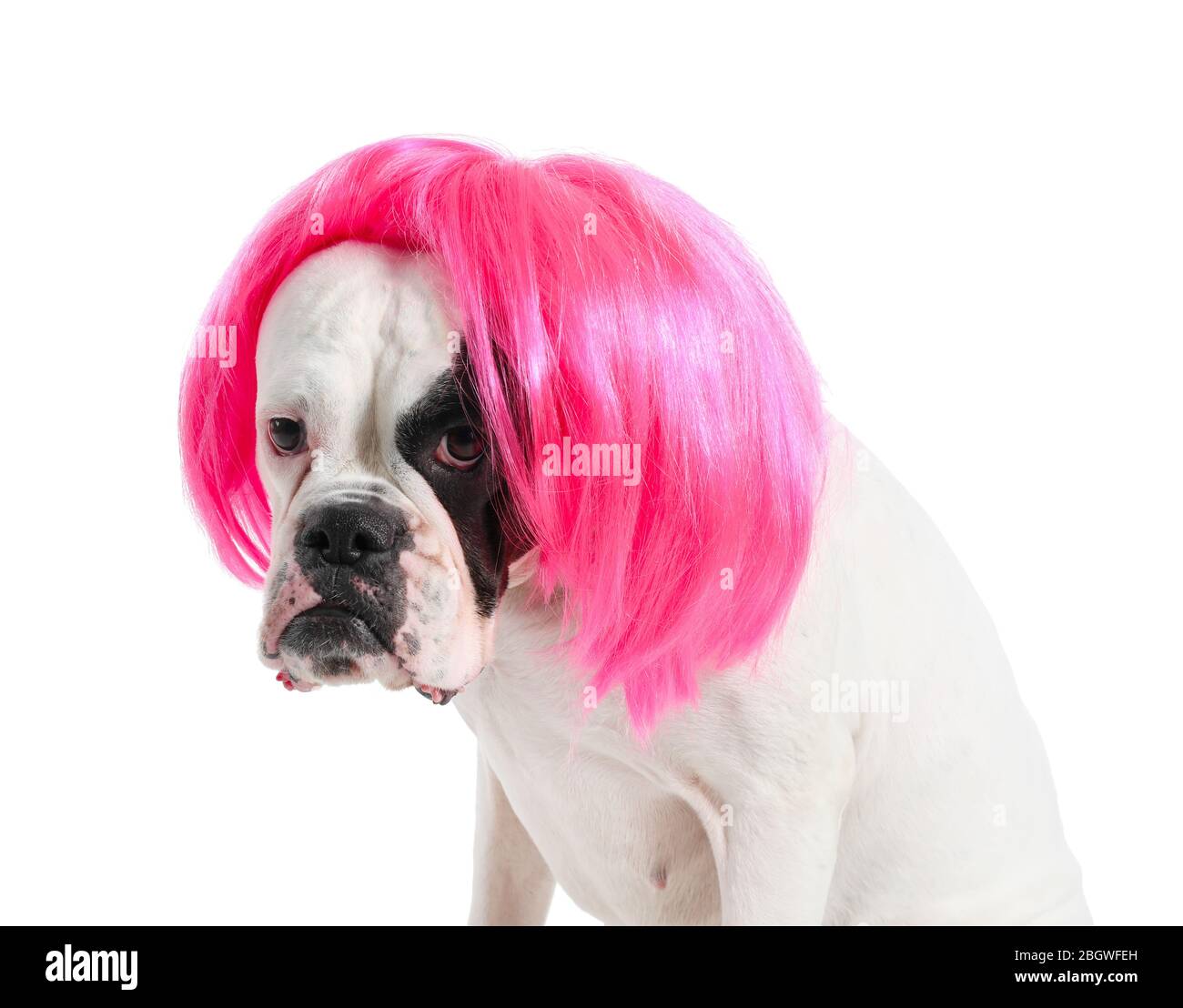 Perruque Fille Drôle Avec Tresses – Rouge Vif – Pour Déguisement, Cosplay Ou Halloween